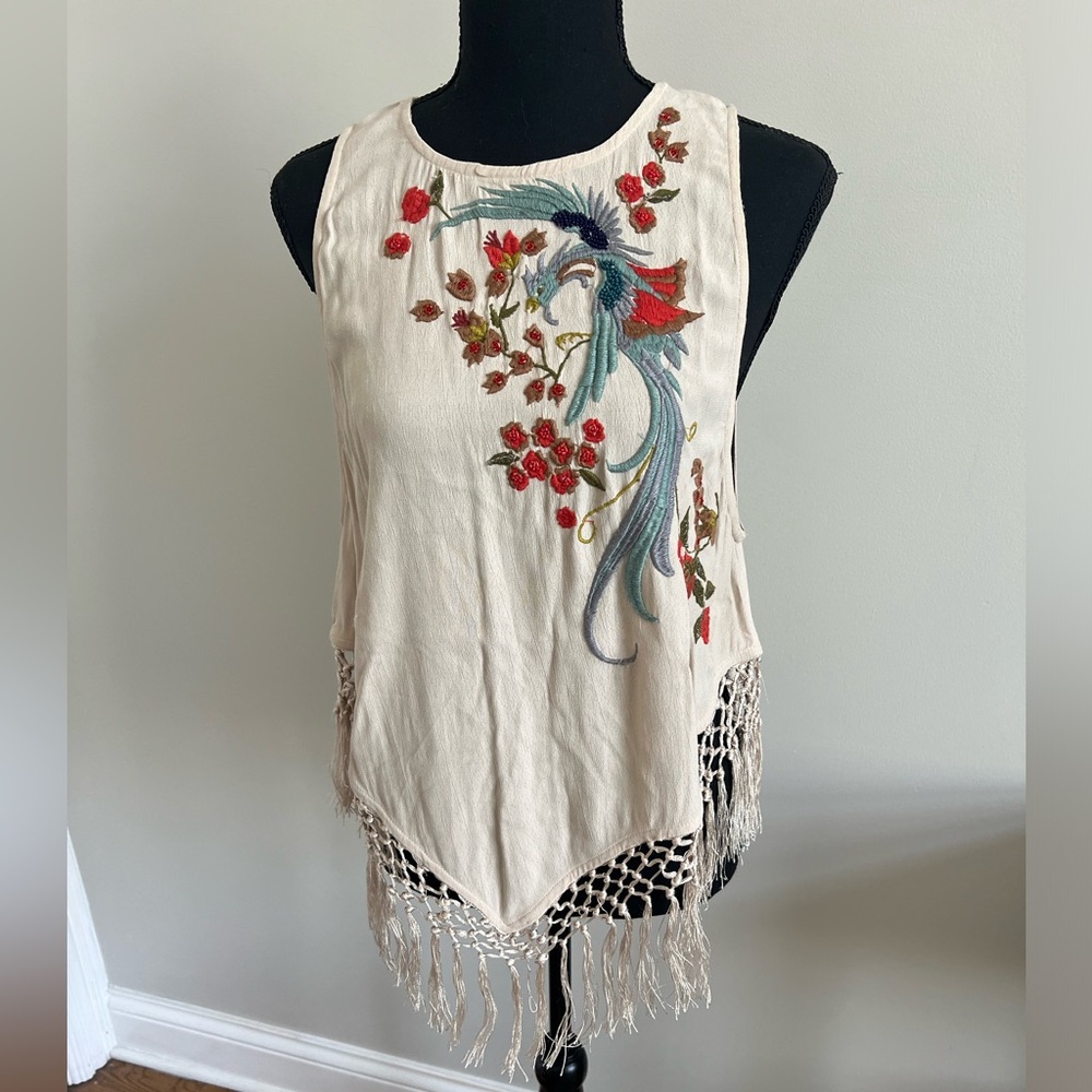 Free people embroidered top